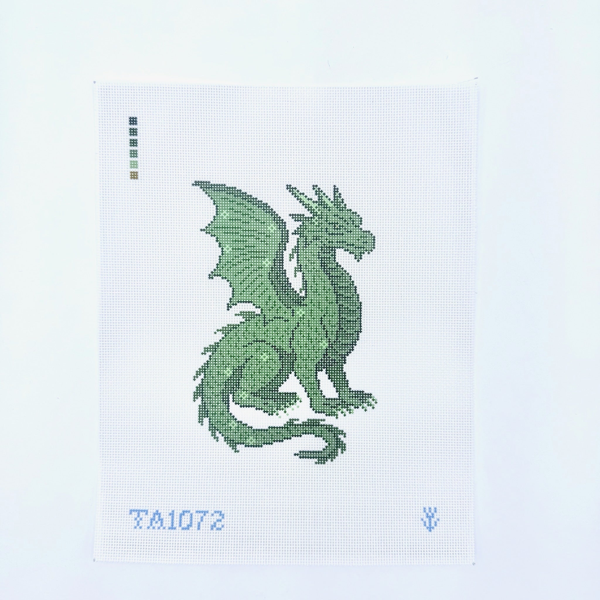 Emerald Dragon Canvas - KC Needlepoint