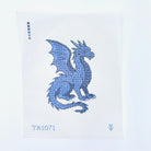 Sapphire Dragon Canvas - KC Needlepoint