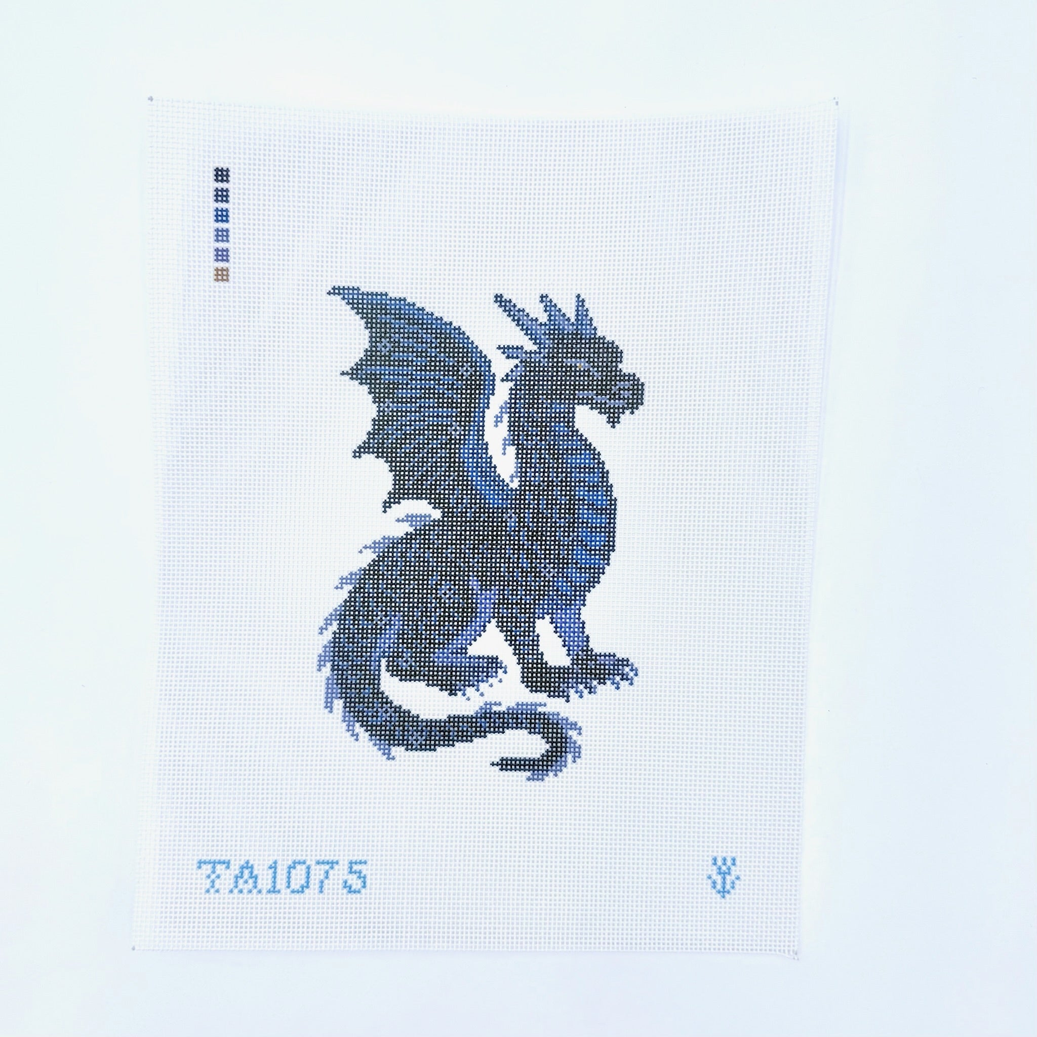 Obsidian Dragon Canvas - KC Needlepoint