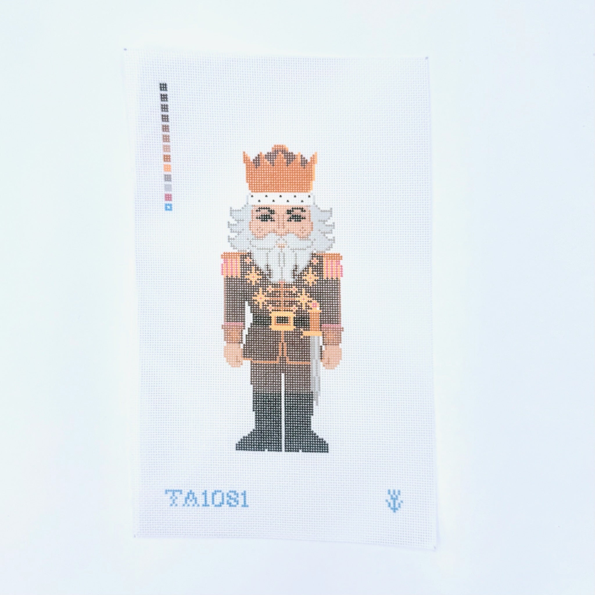 Chocolate Nutcracker Canvas - KC Needlepoint