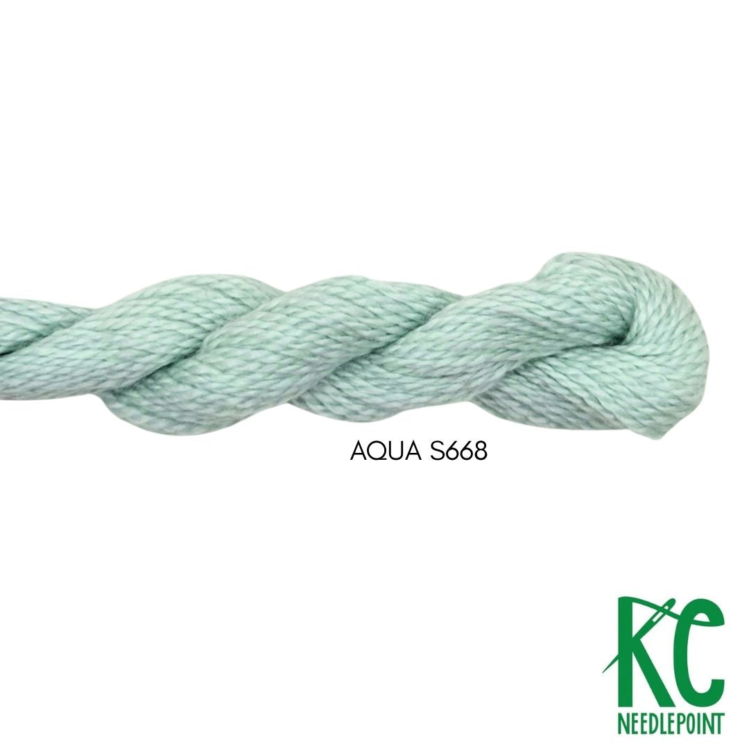 Essentials Skein S668 Aqua - KC Needlepoint
