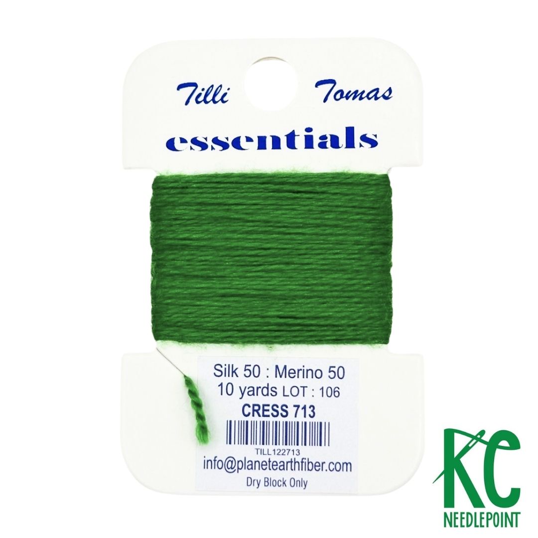Essentials Card 713 Cress - KC Needlepoint