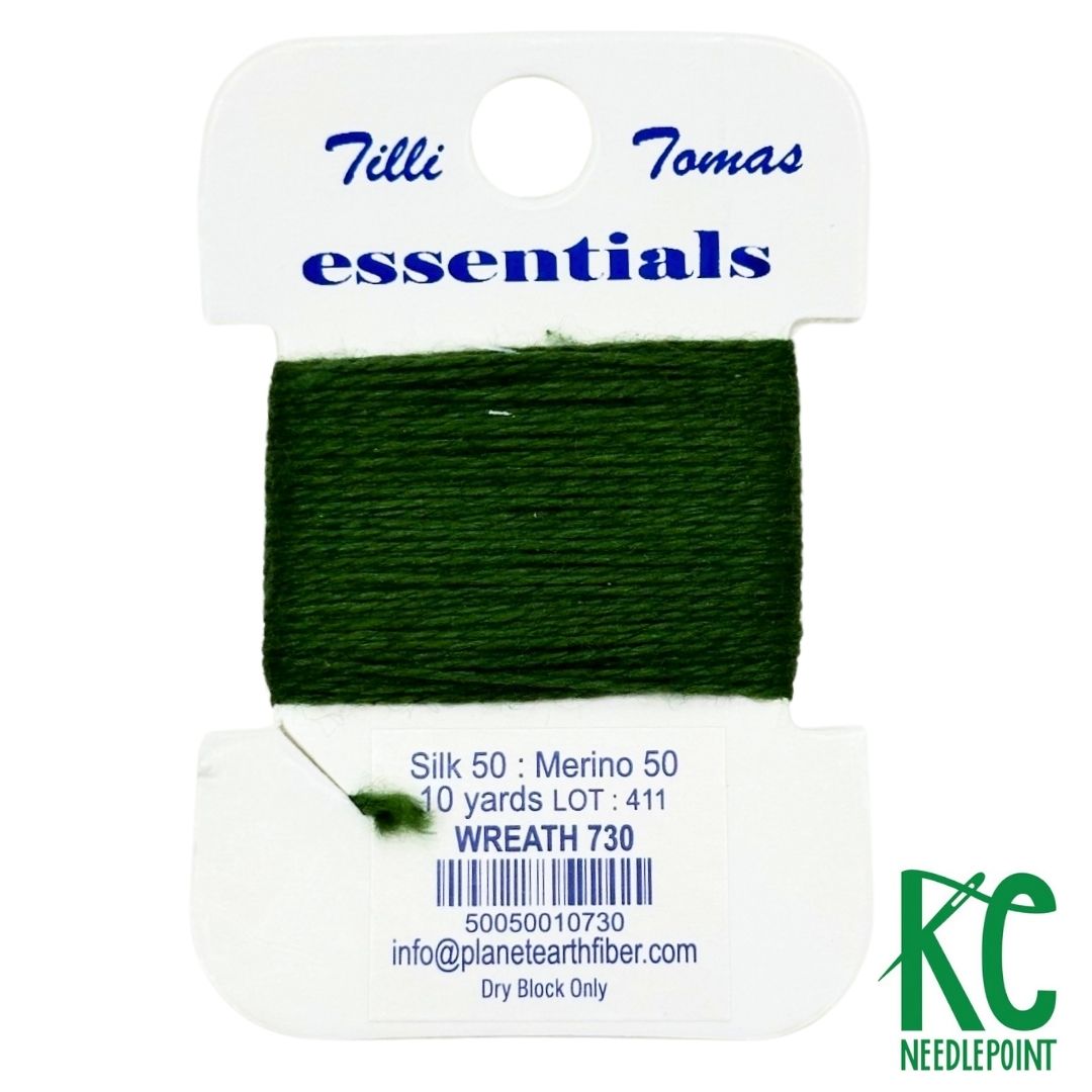 Essentials Card 730 Wreath - KC Needlepoint