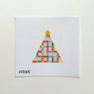Multi Colored Plaid Tree Needlepoint Canvas - KC Needlepoint