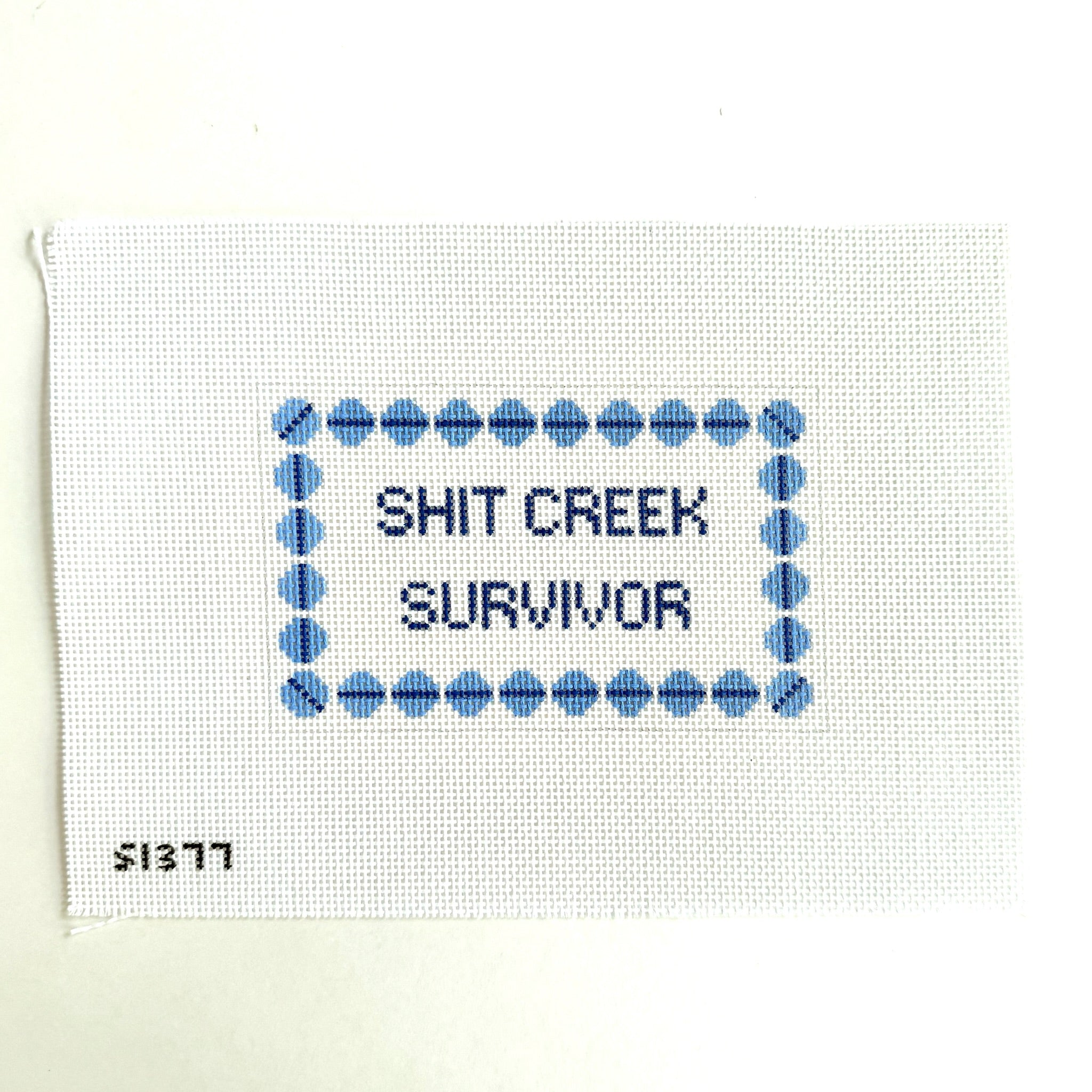 Shit Creek Survivor Needlepoint Canvas - KC Needlepoint