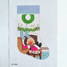 Santa's Nightcap Stocking Needlepoint Canvas - KC Needlepoint