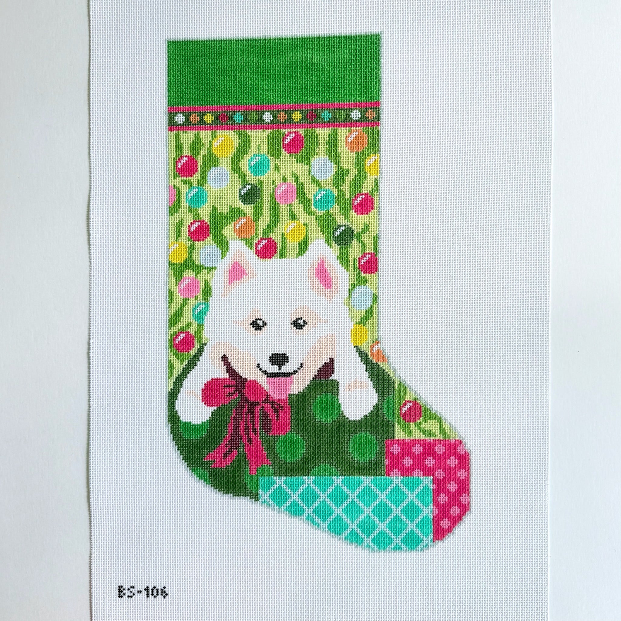 Bundle of Fun Stocking Needlepoint Canvas - KC Needlepoint