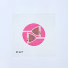 Espresso Martini Round Needlepoint Canvas - KC Needlepoint