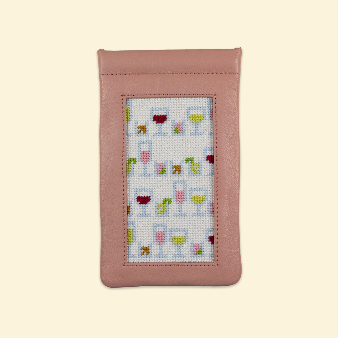 Cocktail Celebration Eyeglass Case Kit - KC Needlepoint