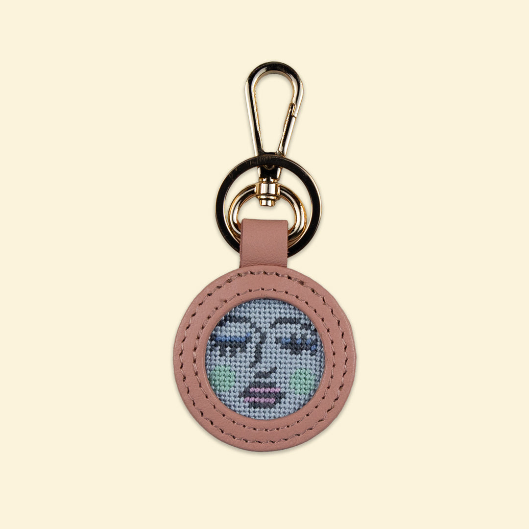 Moon Face Bag Tag/Key Fob Kit - KC Needlepoint