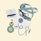 Zebra Dot Bag Tag/Key Fob Kit - KC Needlepoint