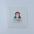 Italian Olympic Angel Needlepoint Canvas - KC Needlepoint