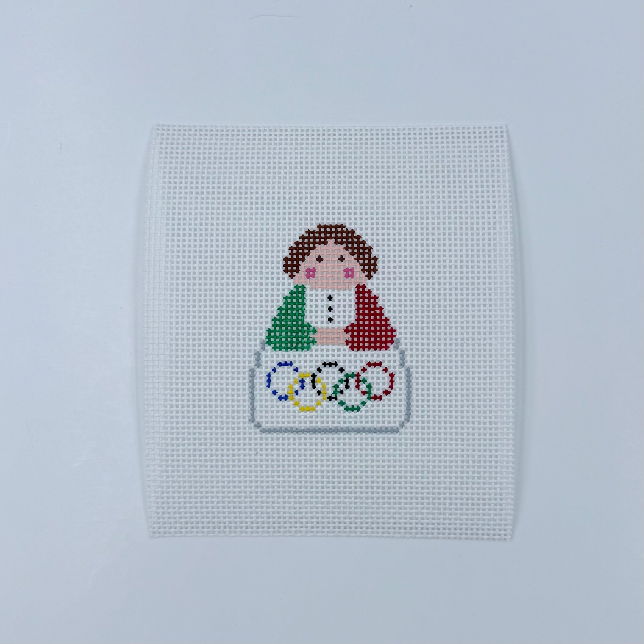 Italian Olympic Angel Needlepoint Canvas - KC Needlepoint