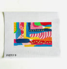 Abstract Colors Acrylic Purse Canvas - KC Needlepoint