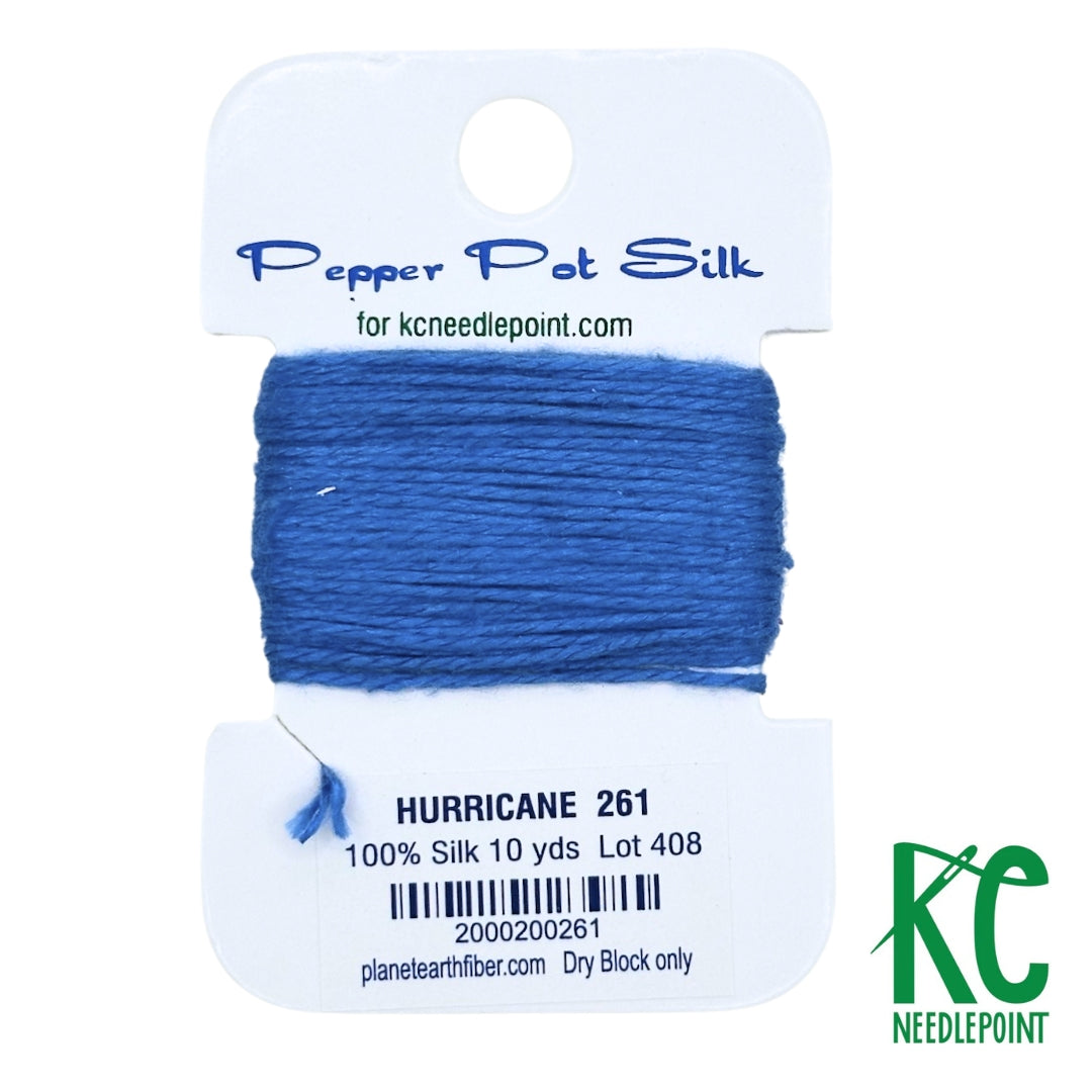 Pepper Pot Silk Card 261 Hurricane - KC Needlepoint