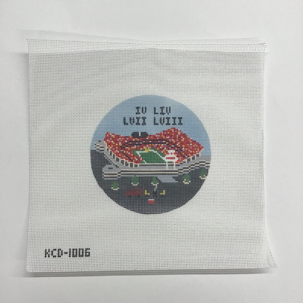 Bar Cart Canvas KC Needlepoint