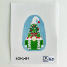 Mrs. Wreath Gnome Canvas - KC Needlepoint