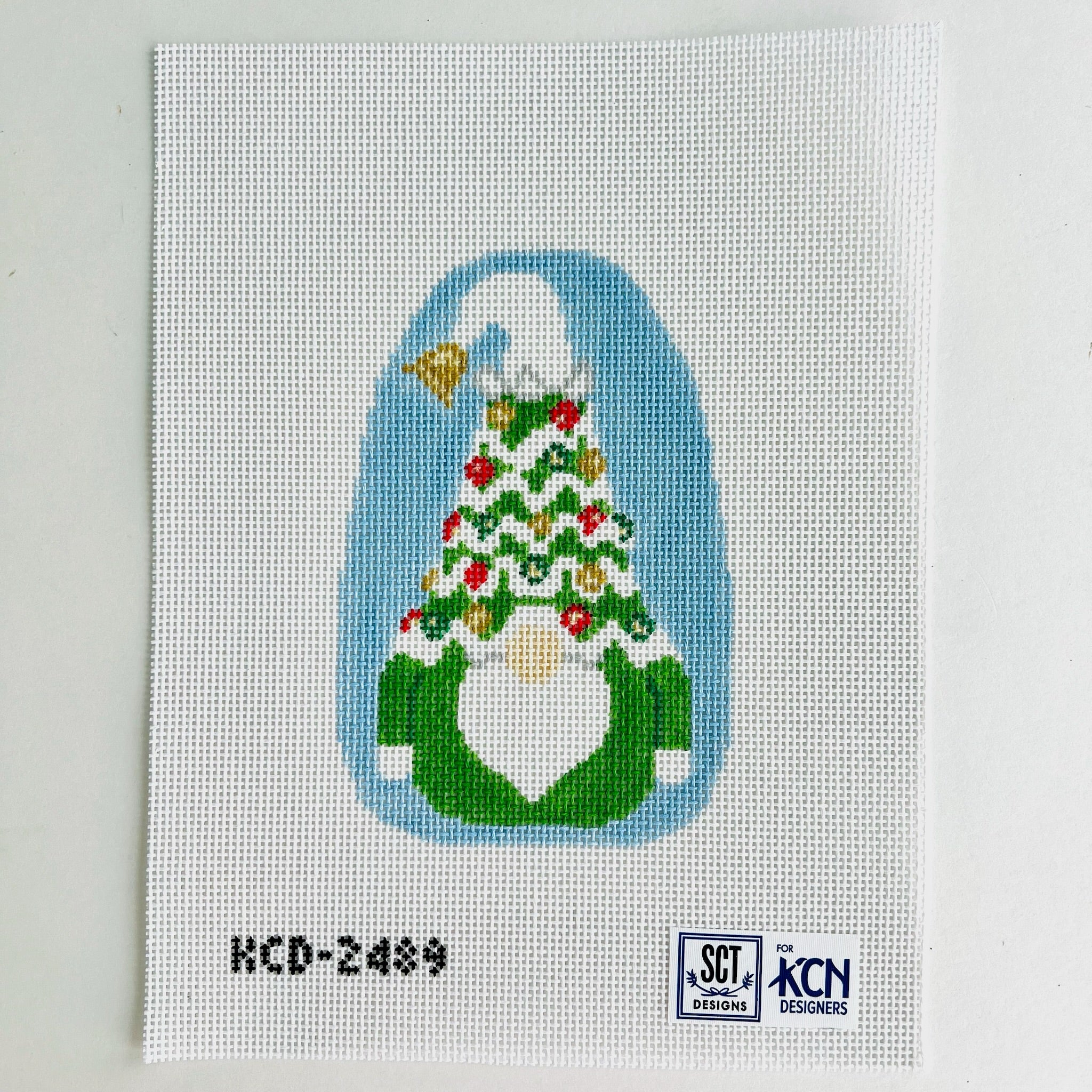 Mr. Tree Gnome Canvas - KC Needlepoint