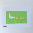 Keep Your Ducks in a Row Needlepoint Canvas - KC Needlepoint