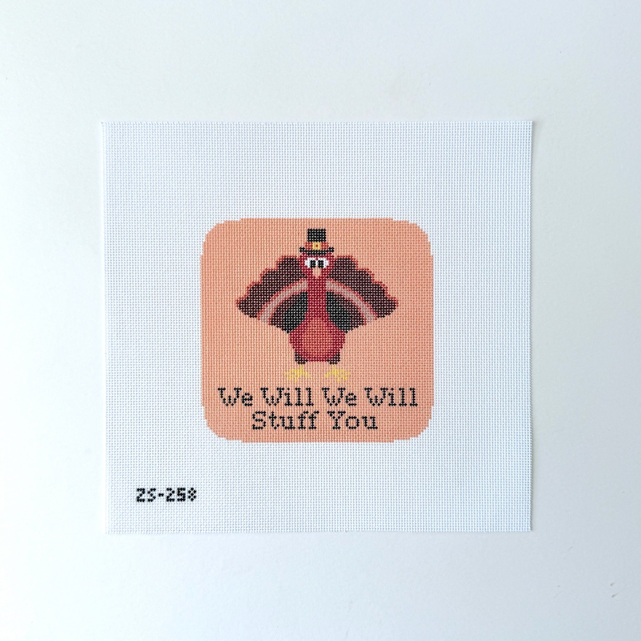 We will We will stuff you Needlepoint Canvas - KC Needlepoint