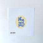 She Said Yes Needlepoint Canvas - KC Needlepoint