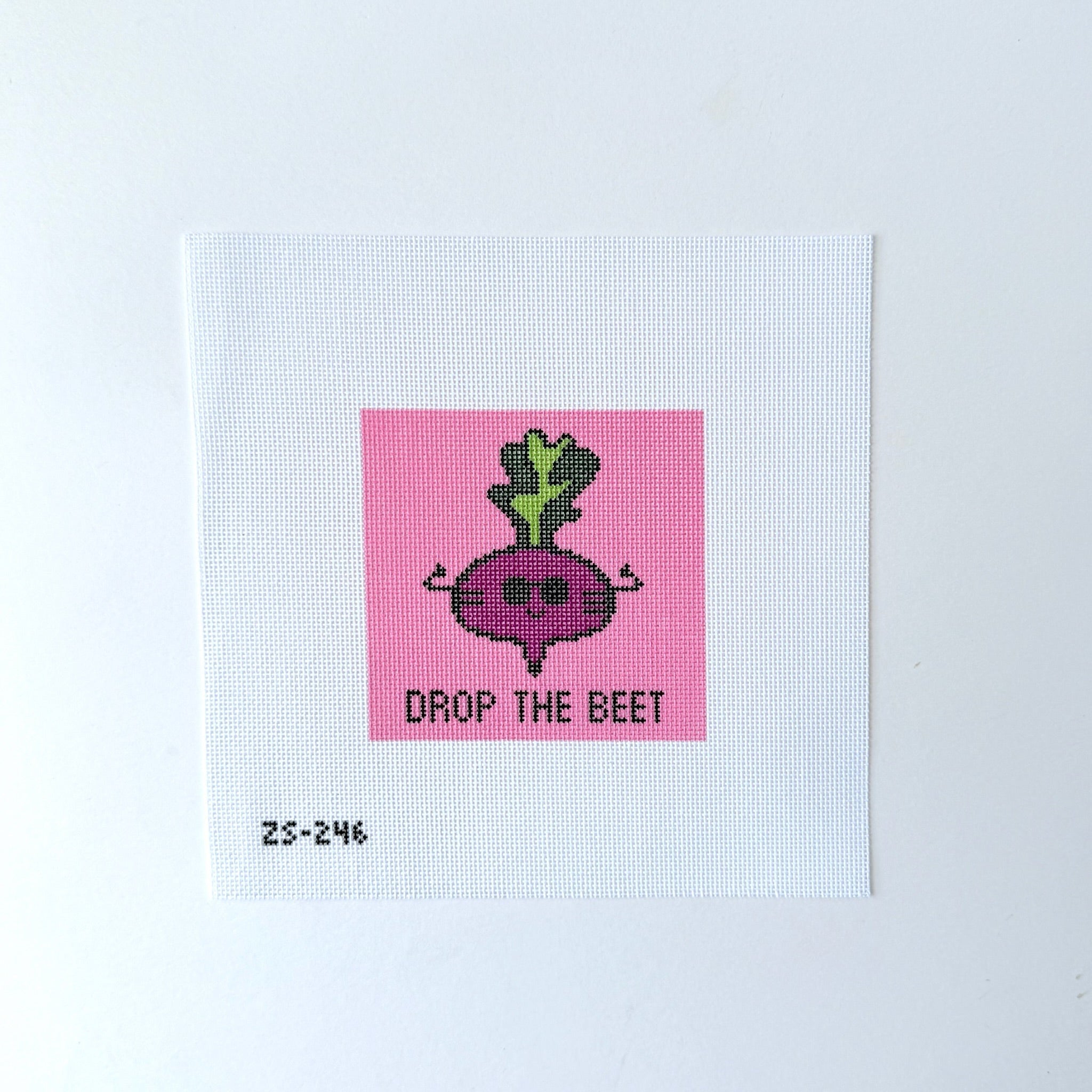Drop the Beet Needlepoint Canvas - KC Needlepoint