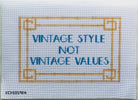 Gold Vintage Styles Not Vintage Values Canvas - KC Needlepoint