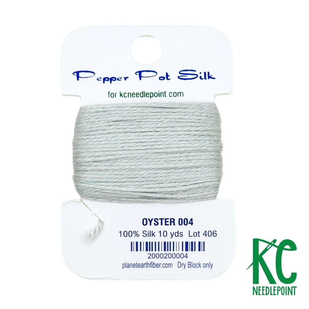 Pepper Pot Silk Card 004 Oyster - KC Needlepoint