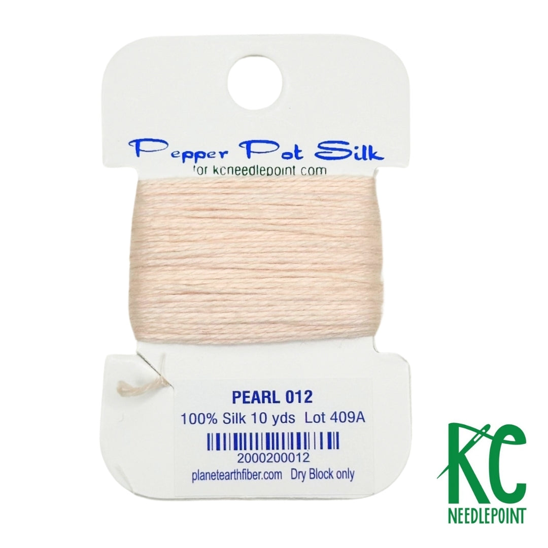 Pepper Pot Silk Card 012 Pearl - KC Needlepoint