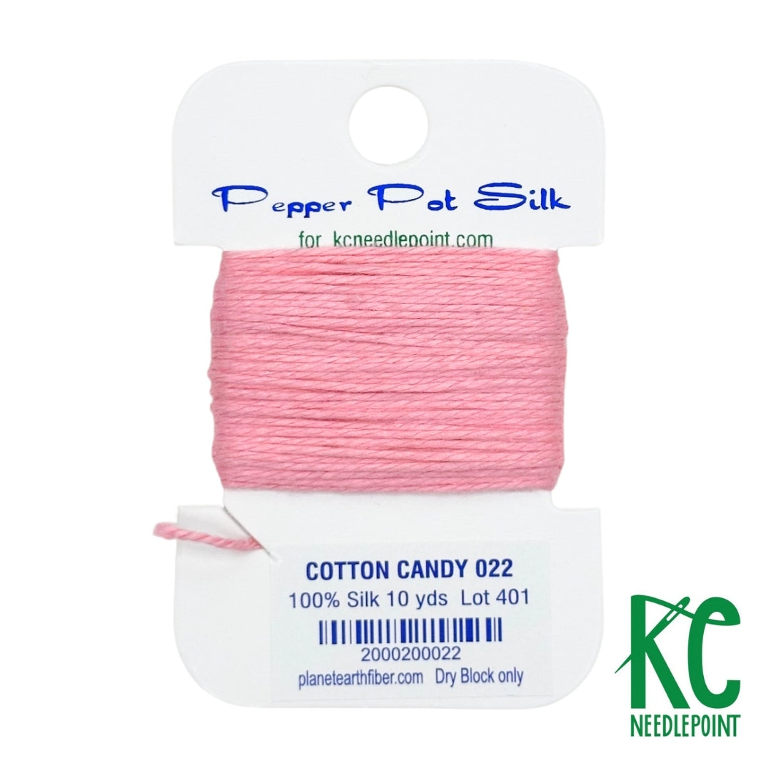 Pepper Pot Silk Card 022 Cotton Candy - KC Needlepoint