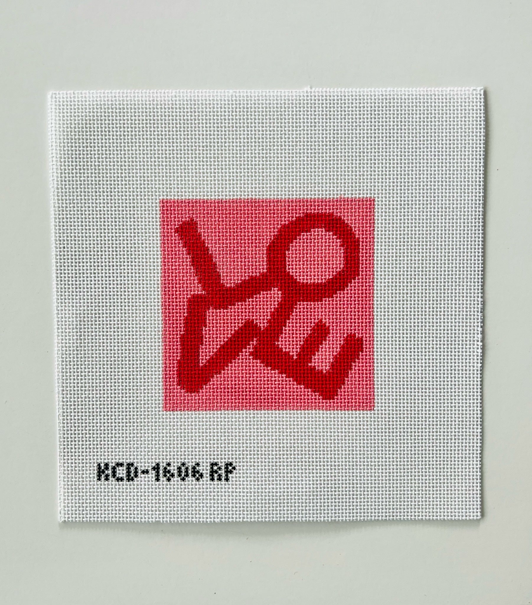 Lovevolve Red and Pink Square Canvas - KC Needlepoint