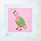 Pink Quail Needlepoint Canvas - KC Needlepoint
