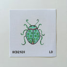 Turquoise Bug Needlepoint Canvas - KC Needlepoint