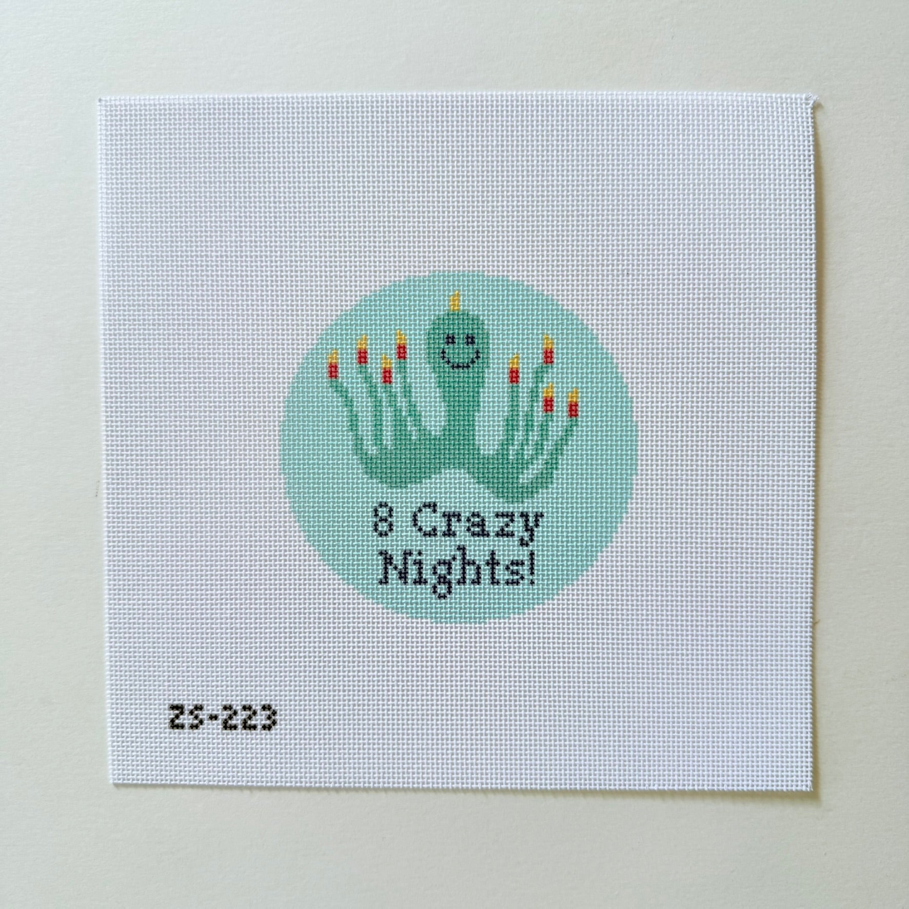 8 Crazy Nights Needlepoint Canvas - KC Needlepoint