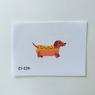 Hot Dog Needlepoint Canvas - KC Needlepoint