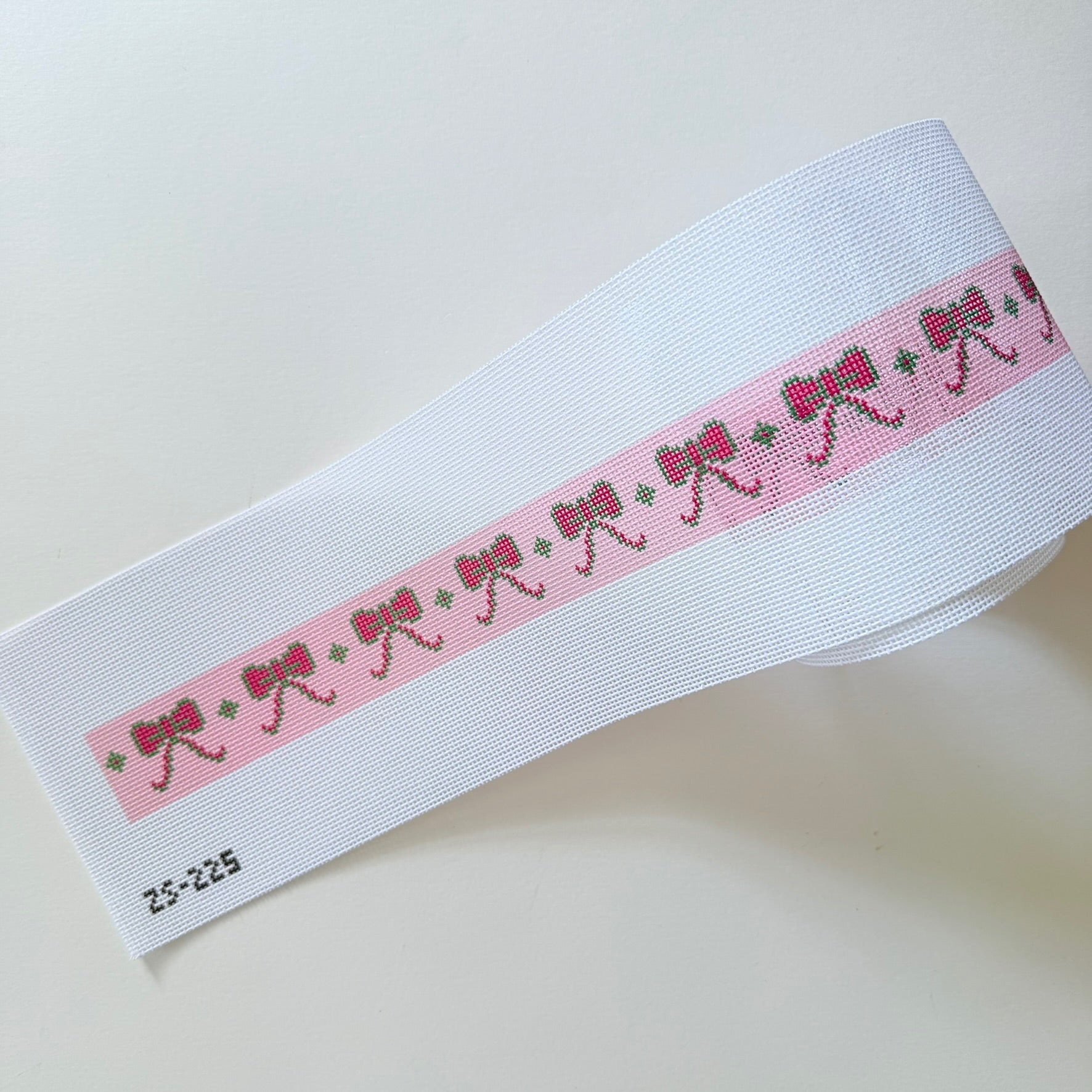 Christmas Bow Belt Needlepoint Canvas - KC Needlepoint