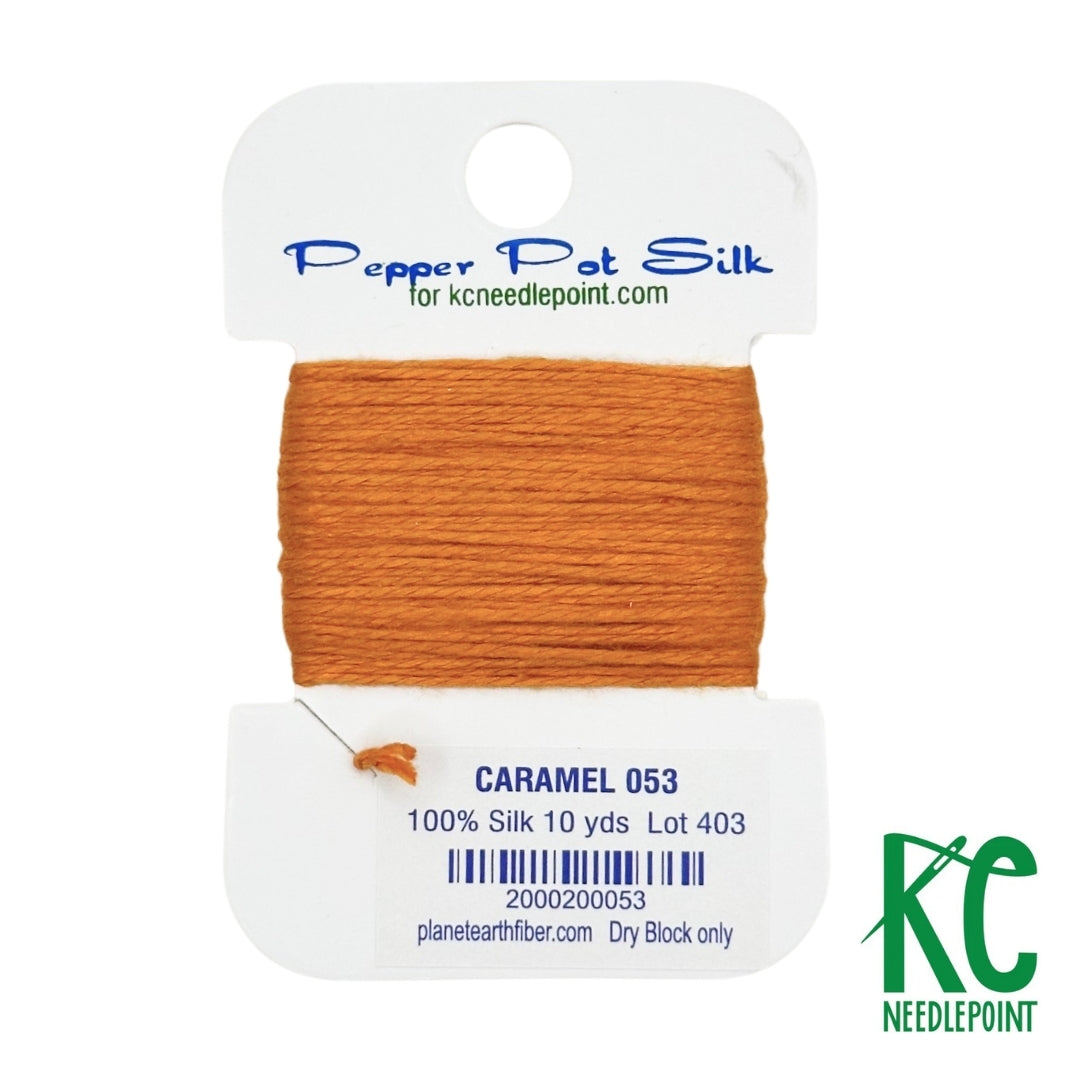 Pepper Pot Silk Card 053 Caramel - KC Needlepoint