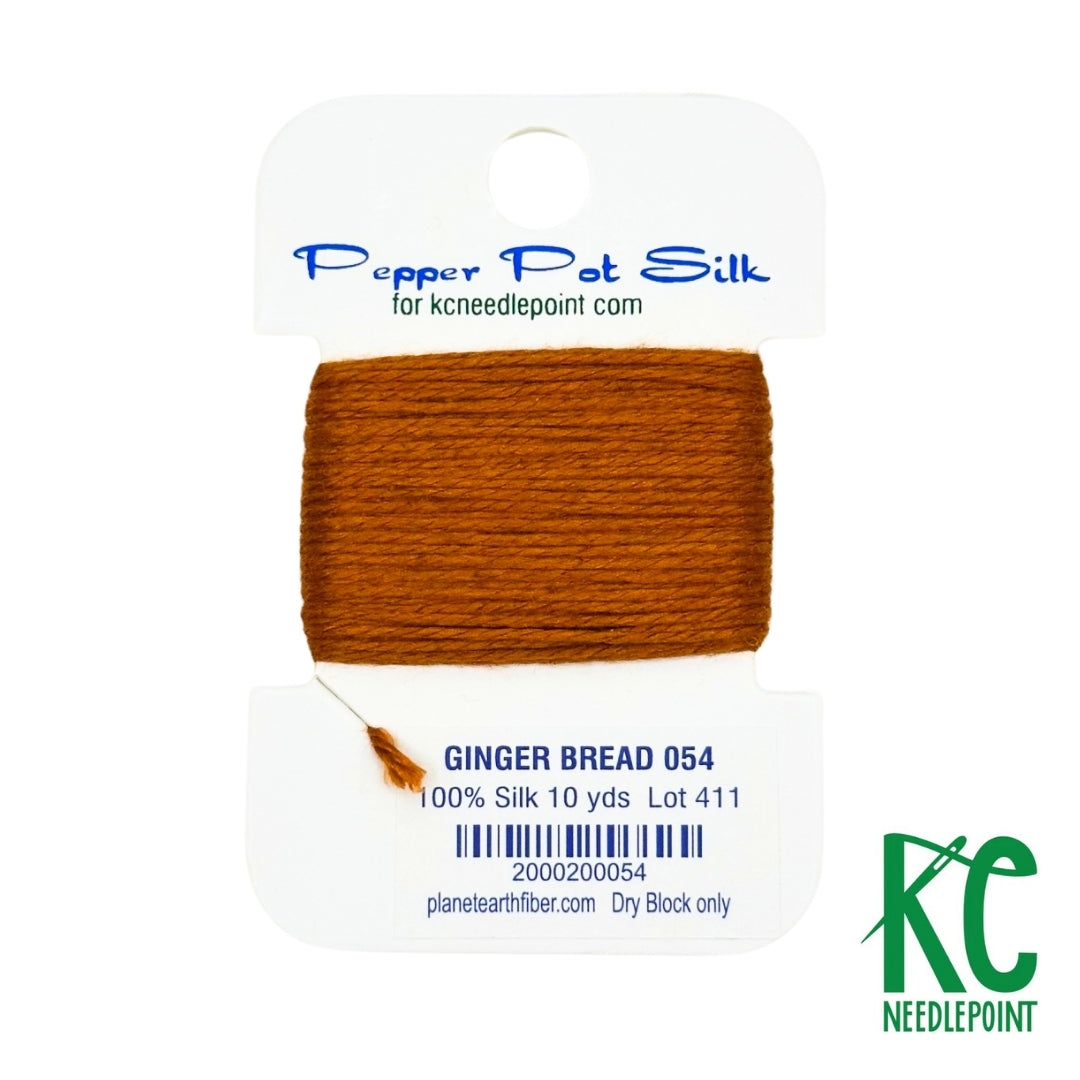 Pepper Pot Silk Card 054 Gingerbread - KC Needlepoint