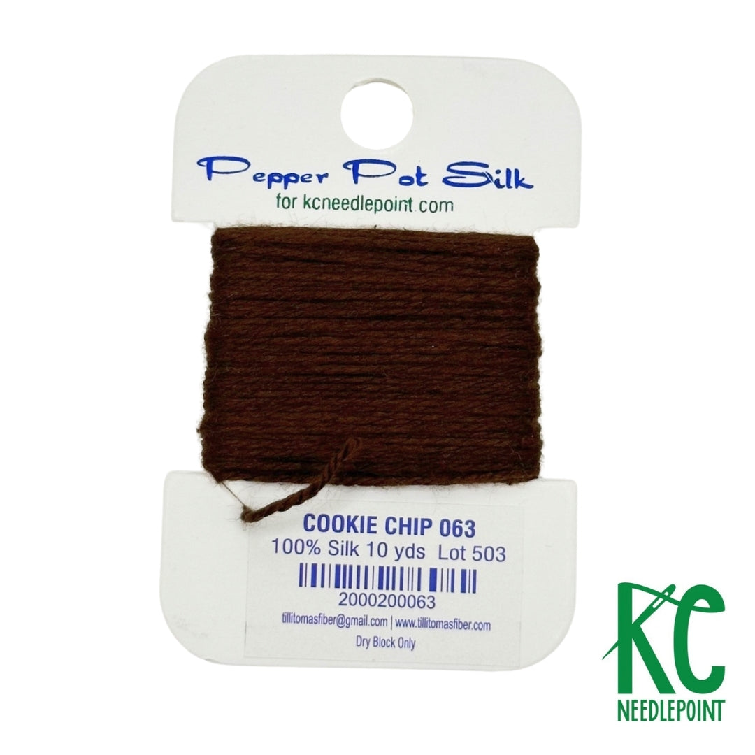 Pepper Pot Silk Card 063 Cookie Chip - KC Needlepoint