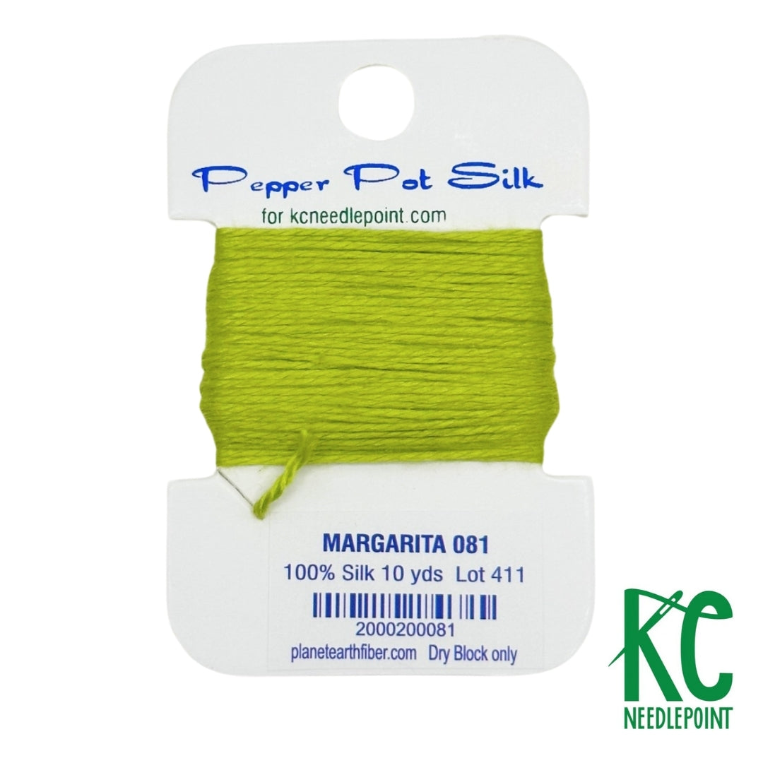 Pepper Pot Silk Card 081 Margarita - KC Needlepoint