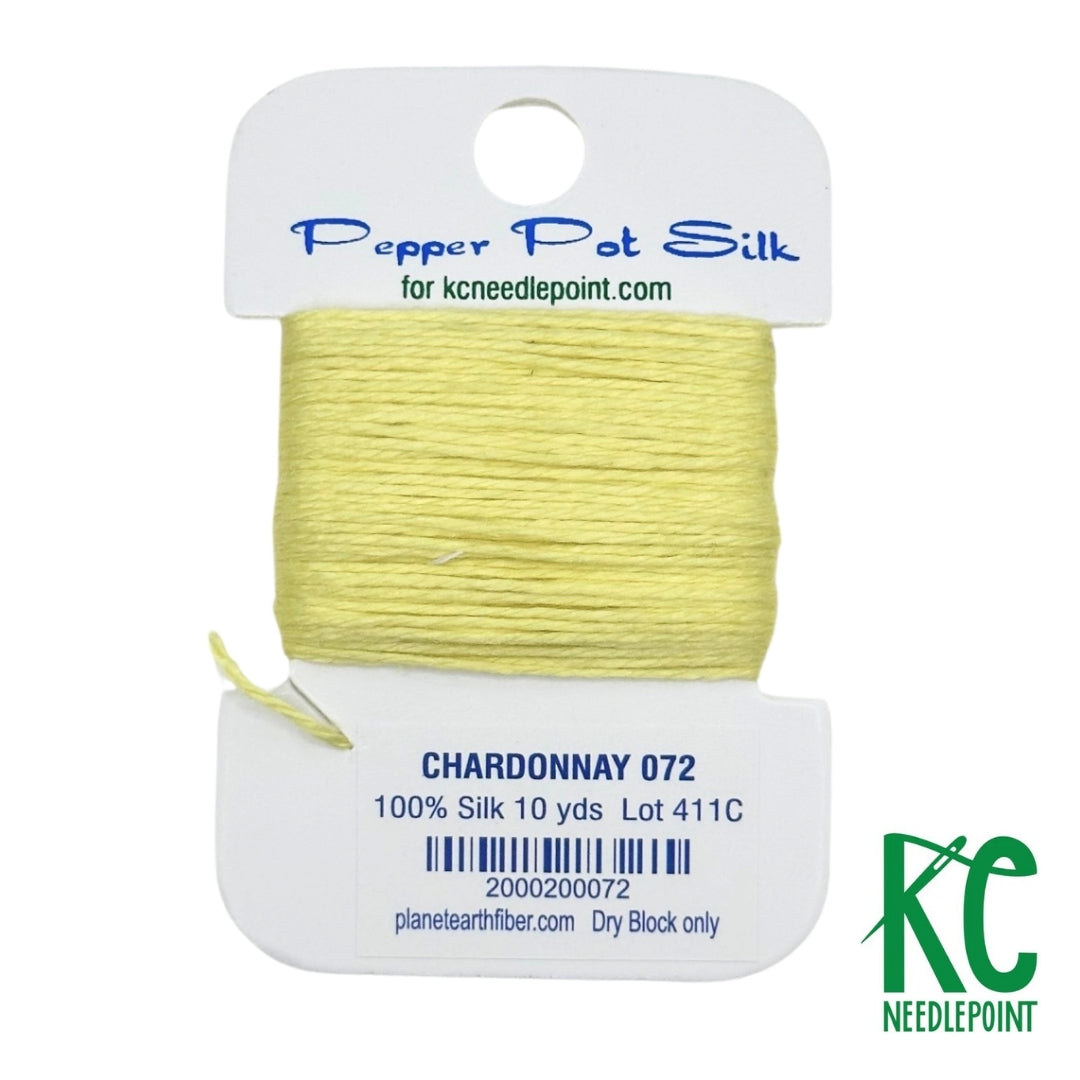 Pepper Pot Silk Card 072 Chardonnay - KC Needlepoint