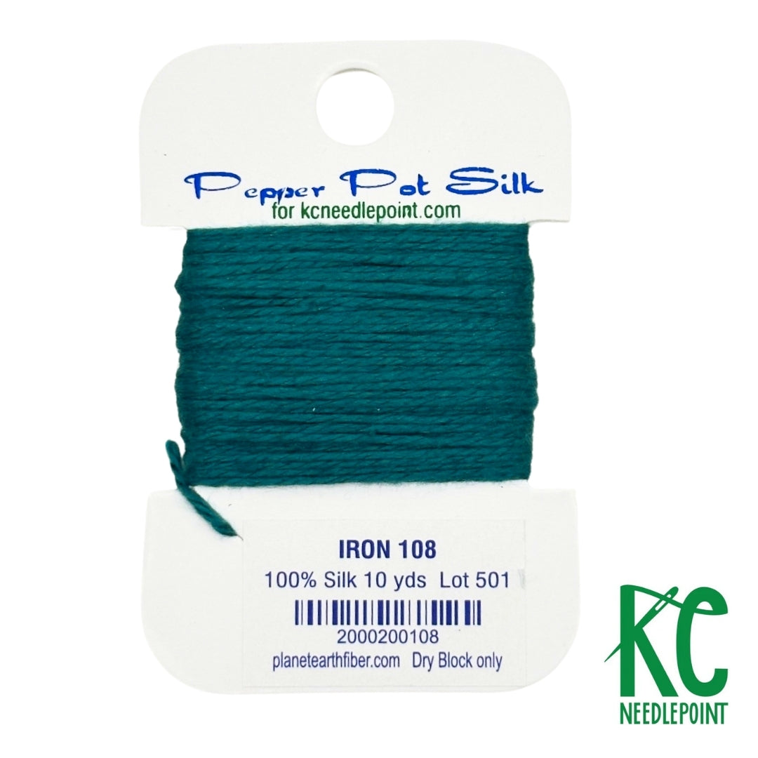 Pepper Pot Silk Card 108 Iron - KC Needlepoint