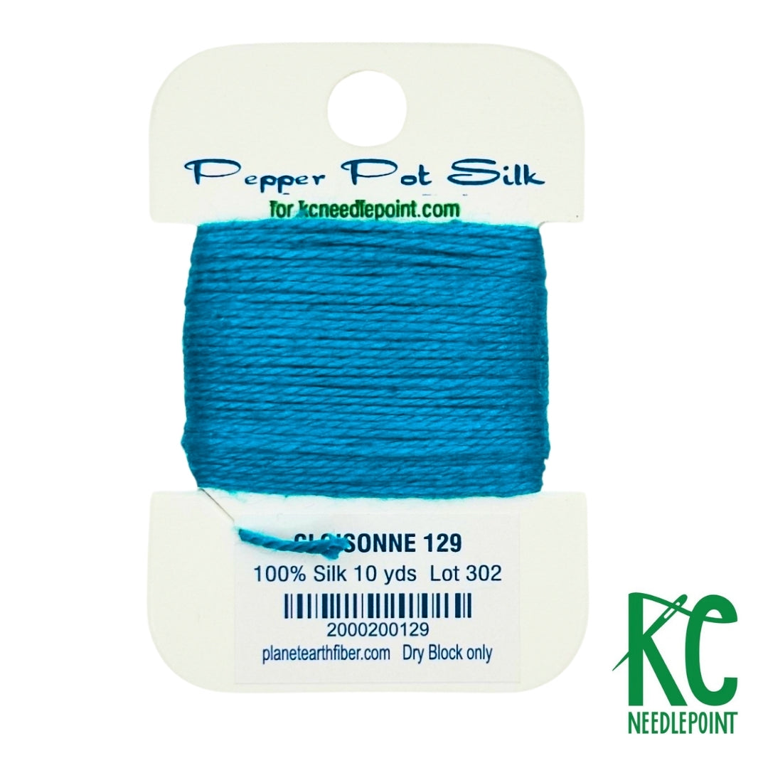 Pepper Pot Silk Card 129 Cloisonne - KC Needlepoint