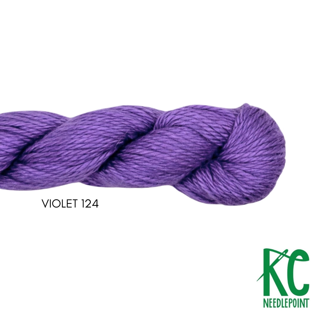 Pepper Pot Silk Skein 124 Violet - KC Needlepoint