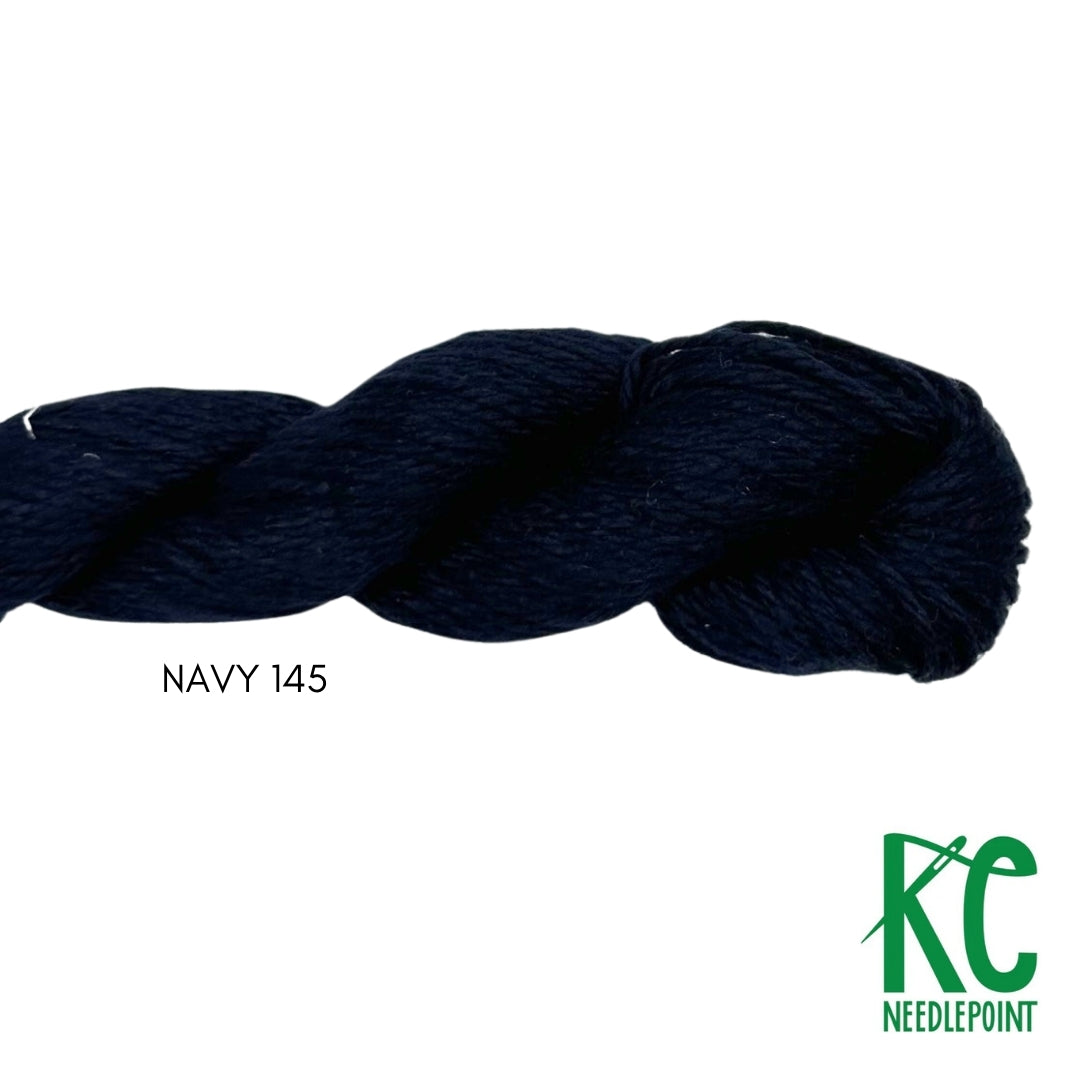Pepper Pot Silk Skein 145 Navy - KC Needlepoint