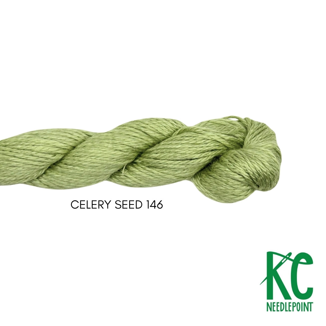 せりページ Pepper Pot Silk Skein 146 Celery Seed – KC Needlepoint