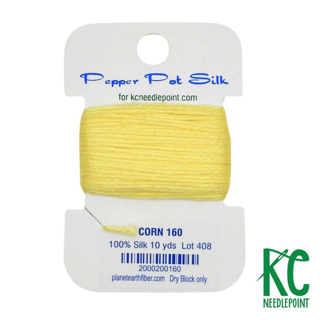 Pepper Pot Silk Card 160 Corn - KC Needlepoint
