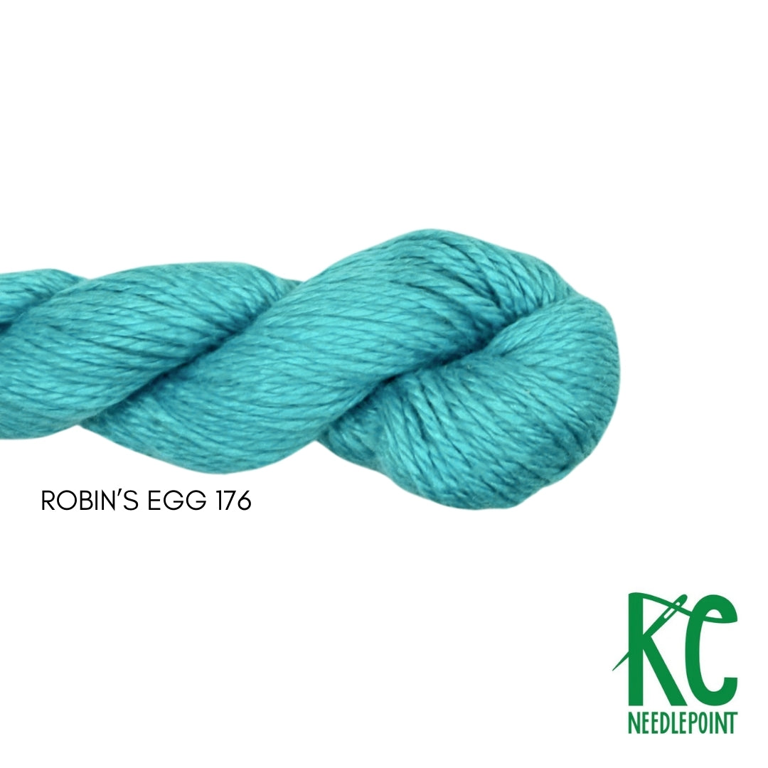 Pepper Pot Silk Skein 176 Robin's Egg - KC Needlepoint