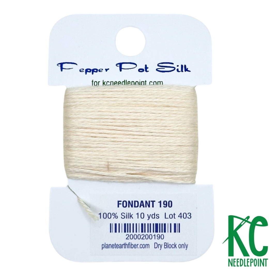 Pepper Pot Silk Card 190 Fondant - KC Needlepoint