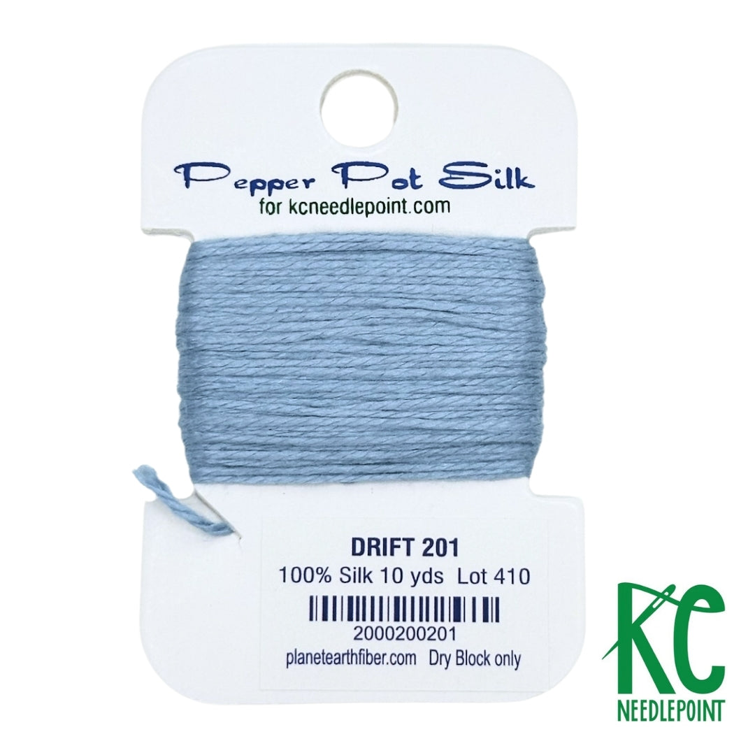 Pepper Pot Silk Card 201 Drift - KC Needlepoint